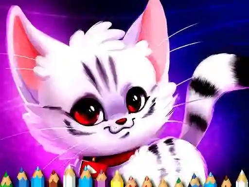 Spil Cute Kitty Coloring online