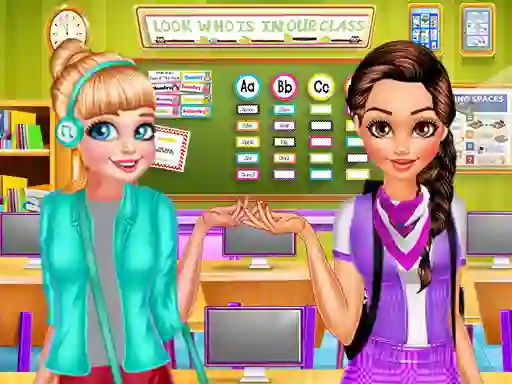 Spil  Modern Girls Collage Day online