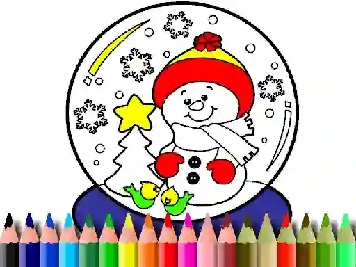 Spil Back To School: Christmas Coloring Book online