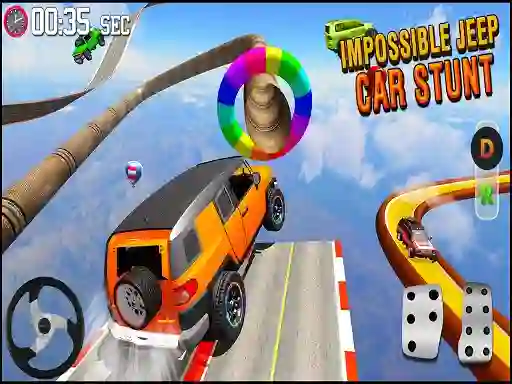 Spil GT Jeep Impossible Mega Dangerous Track online