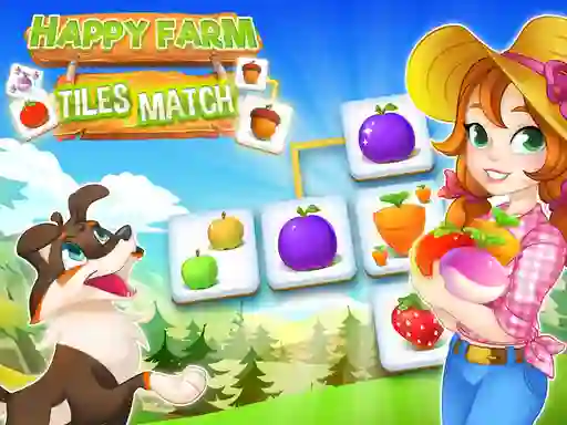 Spil Happy Farm Tiles Match online