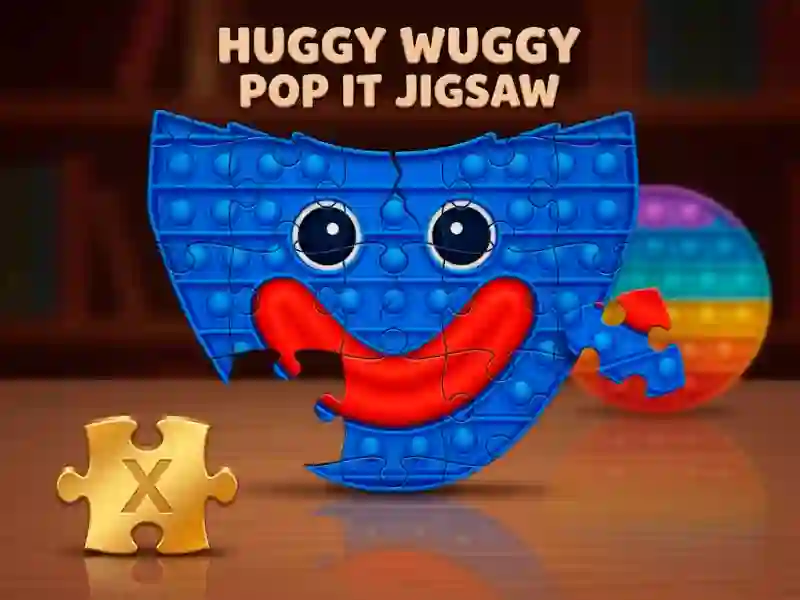Spil Huggy Wuggy Pop It Jigsaw online