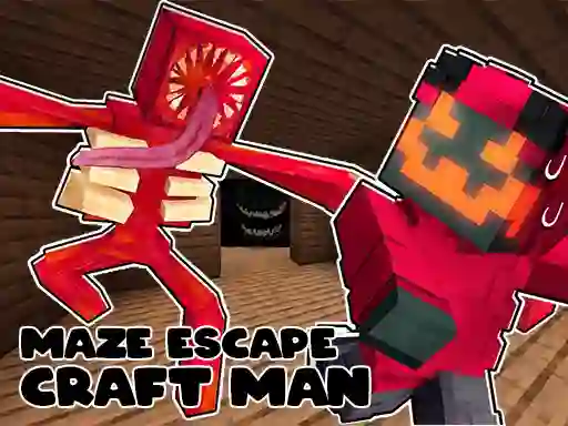 Spil Maze Escape: Craft Man online