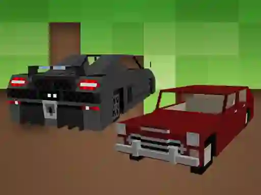 Spil Blockcraft Cars Jigsaw online