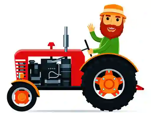 Spil Cartoon Farm Traktors online