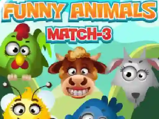 Spil Funny Animals Match 3 online