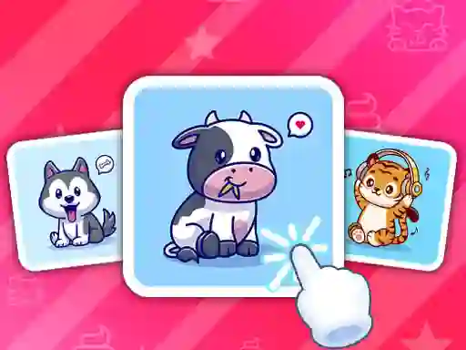 Spil Cute Animal Cards online
