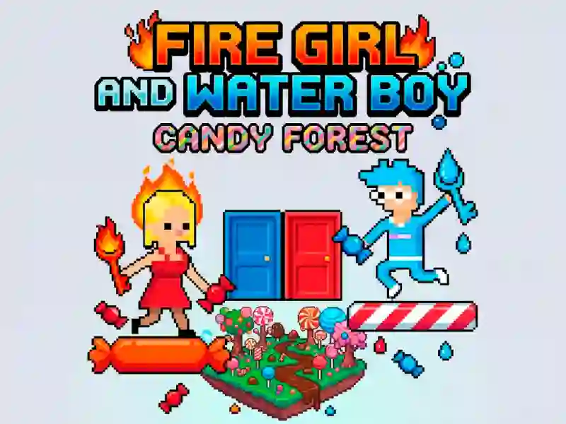Spil Fire Girl and Water Boy Candy Forest online