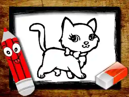 Spil Back to School: Animals Coloring Book online