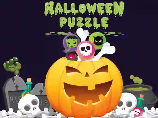 Spil Halloween Puzzle online