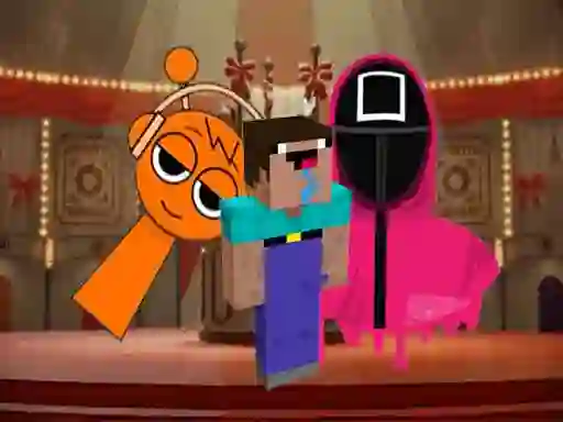 Spil Nextbots on Minecraft Squid Game Sprunki online