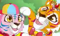 Spil Mommy and Baby Tiger online