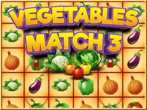 Spil Vegetables match 3 online
