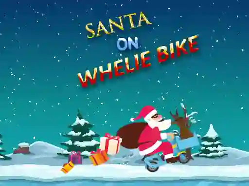 Spil Santa On Wheelie Bike online