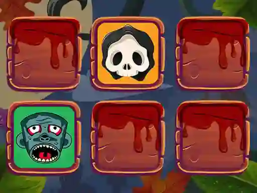 Spil Halloween Faces Memory online