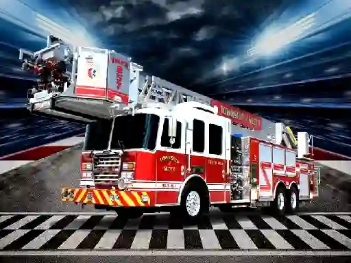 Spil Fire Trucks Puzzle online