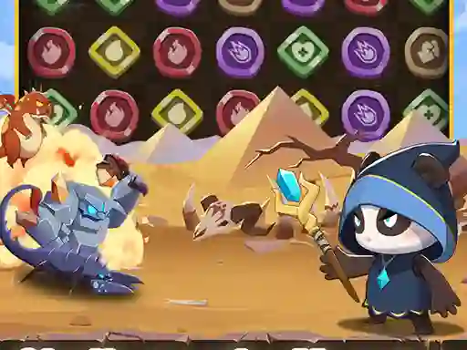 Spil Legend of Panda Match 3 & Battle online