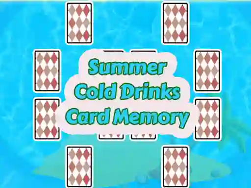 Spil Summer Cold Drinks Card Memory online