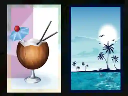 Spil Beach Cocktails Memory online