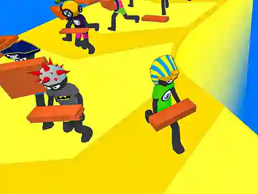 Spil Stickman Planks Fall online