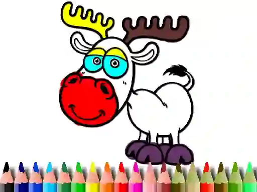 Spil Back to School: Deer Coloring Book online
