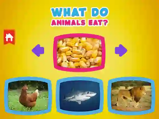 Spil What Do Animals Eat? online