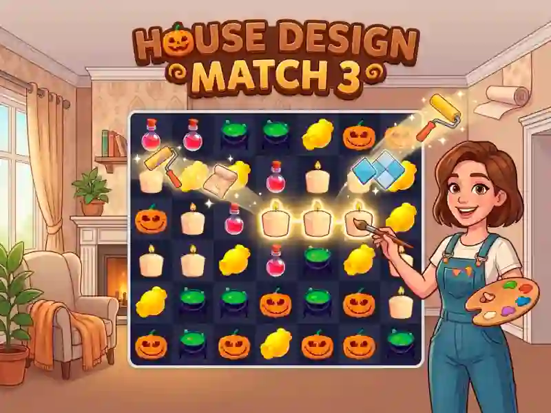 Spil House Design Match 3 online