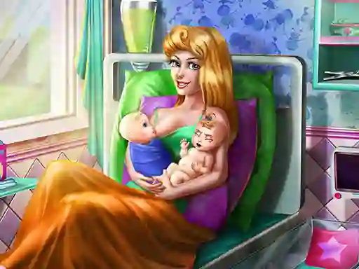 Spil Sleepy Princess Twins Birth online