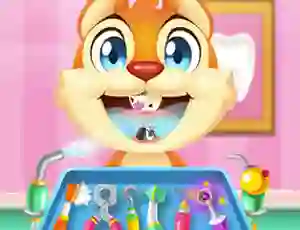 Spil Crazy Animals Dentist online