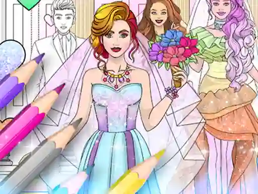 Spil Wedding Coloring Dress Up online