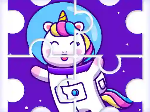 Spil Cute Rainbow Unicorn Puzzles online