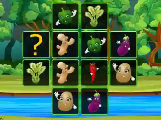 Spil Vegetable Cards Match online