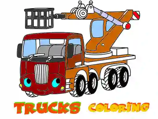 Spil Funny Trucks Coloring online