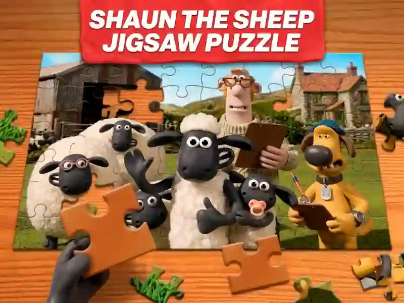 Spil Shaun the Sheep Jigsaw Puzzle online