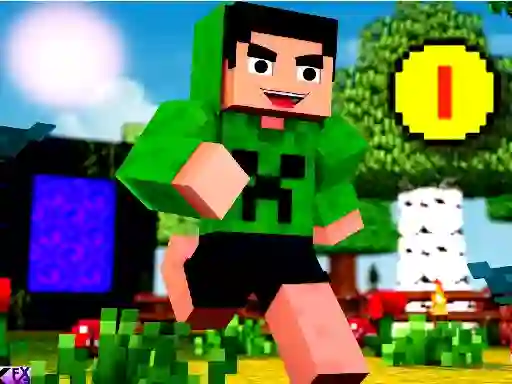 Spil Block Craft Jumping online
