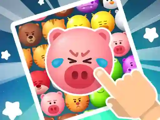 Spil Crazy Zoo Swipe Match 3 Puzzle online