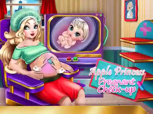 Spil Apple Princess Pregnant Check Up online