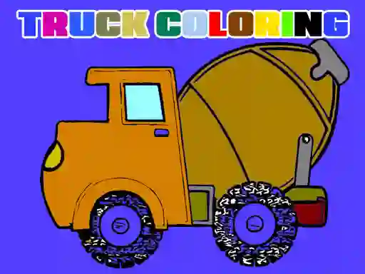 Spil Trucks Coloring Book online