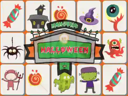 Spil Halloween Mahjong online
