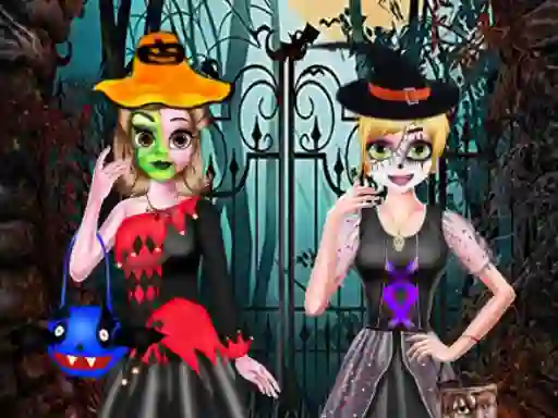 Spil Sister's Halloween Dresses online