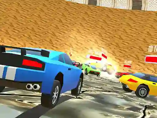 Spil Low Poly Smash Cars online
