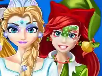 Spil Christmas Face Painting online