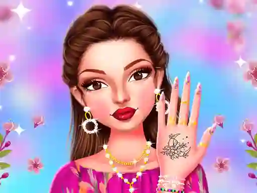 Spil Celebrity Spring Manicure Design online