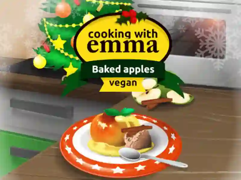 Spil Cooking with Emma Baked Apples vegan online