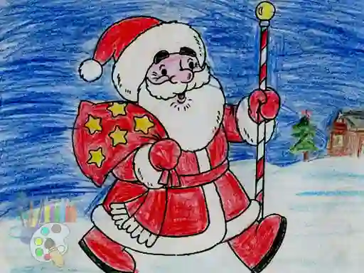 Spil Santa Claus Coloring online