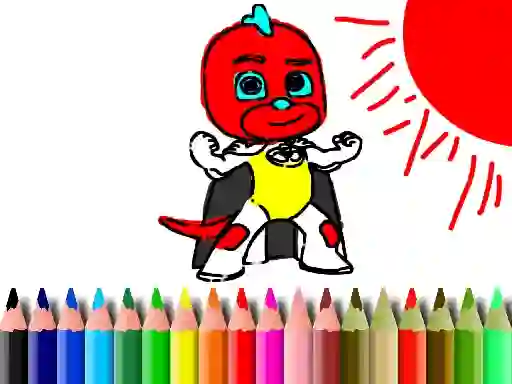 Spil Back To School: Mask Boy Coloring online
