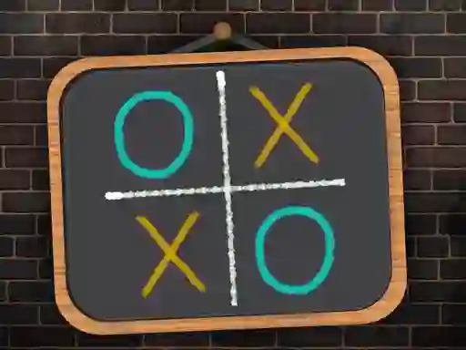 Spil Tic Tac Toe blackboard online
