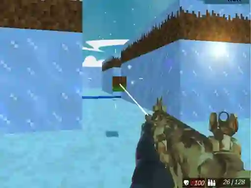 Spil Blocky Swat Shooting Iceworld Multiplayer online