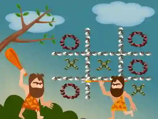 Spil Tic Tac Toe Stone Age online