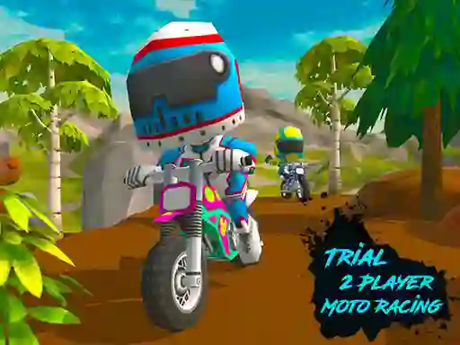 Spil Trial 2 Player Moto Racing online
